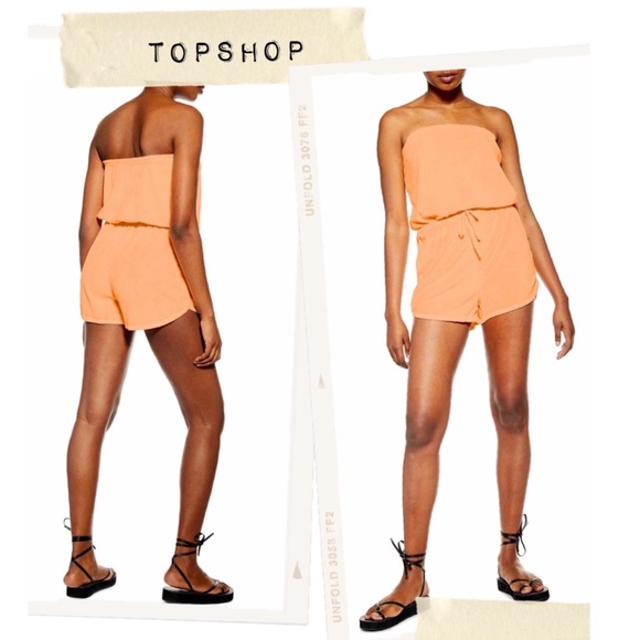 Topshop Pants - 🌸NEW🌸 TopShop Strapless Cover-Up Romper